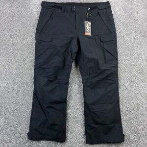 NWT Free Soldier Snow Pants Mens L Black Tactical Cargo Insulated Waterproof